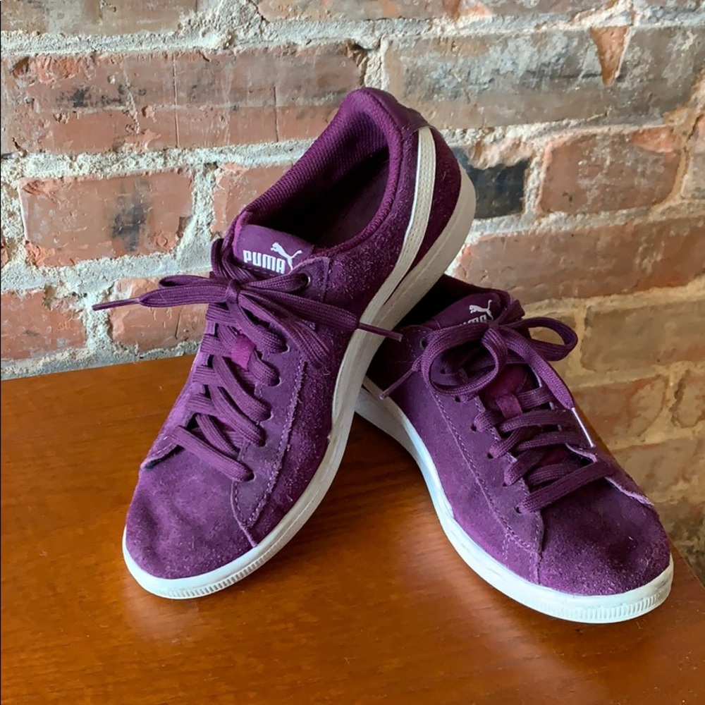 Purple Puma Sneakers